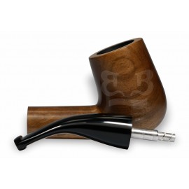 Cachimbo Elite Grande Curvo Encerado (Filtro Permanente) Piteira Chifre Natural - 0146-2 G PO